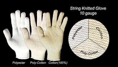 ถุงมือทอด้าย cotton 500, 600, 700 กรัม  (Knit Glove 500, 600, 700 g.)