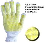 ถุงมือกันลื่น ลายจุด  Knit Glove with PVC Dots